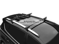 Багажная система LUX Классик с дугами 1,2м прямоугольными в пластике для автомобилей с рейлингами