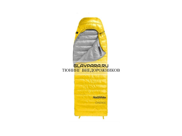 Мешок спальный Naturehike Ultralight CWZ400 L, 220х85 см, (правый) (ТК: +7C), желтый