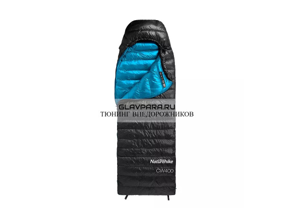 Мешок спальный Naturehike Ultralight CW400 L , 220х85 см, (правый) (ТК: +5C), черный