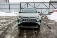 Защита переднего бампера d57+d42 двойная TOYOTA RAV-4 (2019)