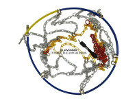 Цепи противоскольжения для легковых автомобилей KN100 комплект 2 шт