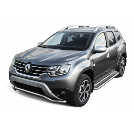 Защита переднего d57 бампера "волна" Renault Duster (2021)