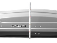 Автобокс MaxBox PRO 460 (средний) серый карбон 175*84*42 см двустороннее открывание