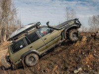 Пороги силовые алюминиевые II поколения KDT для Land Cruiser 80