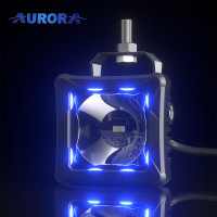 Светодиодные фары Aurora ALO-D3-2-P23-RGB с подсветкой 30W дальний свет 10° 200 метров (пара)