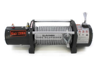 Лебедка электрическая 24V Electric Winch 12000lbs / 5443 кг стальной трос 9.1х20