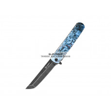 Нож GANZO, G626-GS Серый Самурай, длина клинка 96 мм