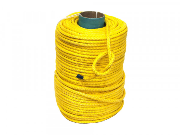 Трос для лебедки синтетический 10 мм*100 метров (желтый)