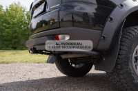 Защита штатного бампера/ Задний силовой бампер облегчённый Mitsubishi Pajero Sport 2-го поколения
