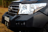 Передний силовой бампер АМЗ для Toyota Land Cruiser 200 до 2016 (серия Д)